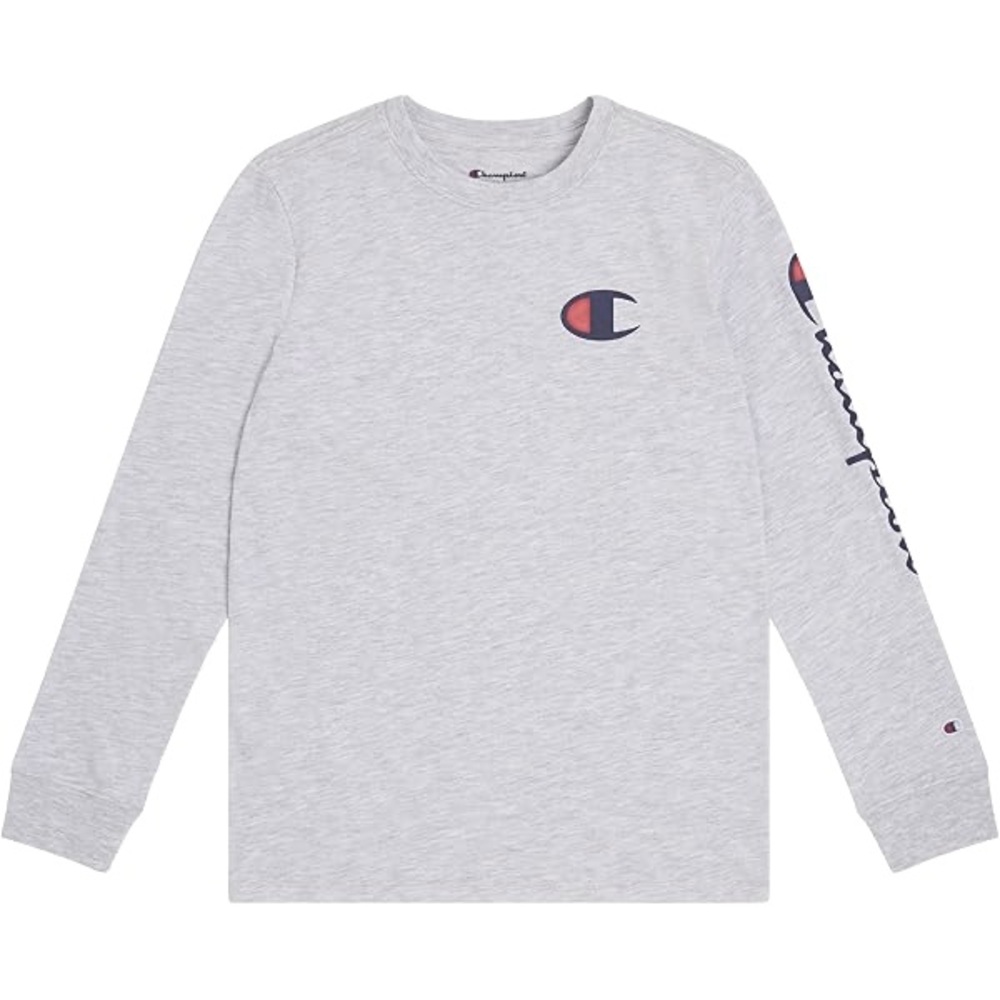 Champion Kids Heather Gray Long Sleeve Tee